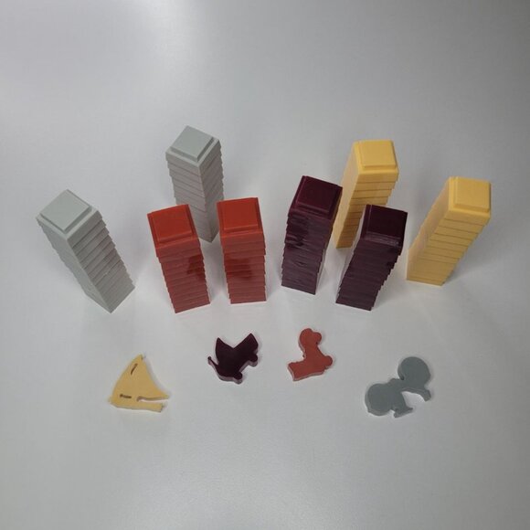 Advance To Boardwalk Replacement Pieces Tokens Hotels Bike Skate Boat Scooter - Picture 6 of 6